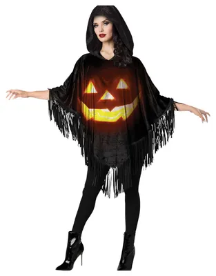 Produktbild von Kürbisgesicht Halloween Poncho
