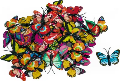 Produktbild von VBS XXL Streuteile "Schmetterling", Klein, 50 Stück, Bunt sortiert, ca. 4,5 cm