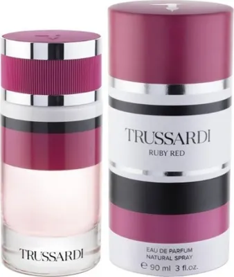 Obrázek produktu pro Trussardi Ruby Red, Ženy, 30 ml, Nedoplnitelná lahvička, Sprej, ALCOHOL DENAT., PARFUM (FRAGRANCE), AQUA (WATER), LINALOOL, BUTYL METHOXYDIBENZOYLMETHANE,..., 62 mm