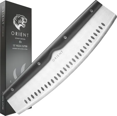 Obrázek produktu pro Krje na pizzu, Orient, 34 cm, z nerezov oceli 3CR13, rukoje Ergo-Grip, ochrann kryt epele, ern