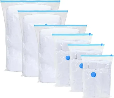 Produktbild von "Spring Sale"Aufbewahrungstaschen 50 pcs Transparent und Blau 70x50cm DE420396 - Vakuumbeutel