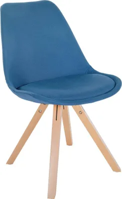 Image de Chaise de salle à manger - Chaise de salle à manger - Confort durable - Revêtement en tissu et structure en bois
