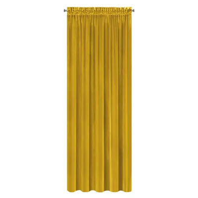 Zdjęcie produktu dla Eurofirany Gotowa zasłona samantha na taśmie 140x300 cm musztardowa