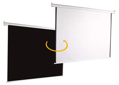 Image de Écran de projection électrique de 152x152 cm, en aluminium mat, pour montage au plafond ou au mur
