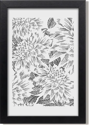 Produktbild von Bild 20x30 MDF-Rahmen, Wandkunst Pfingstrosen