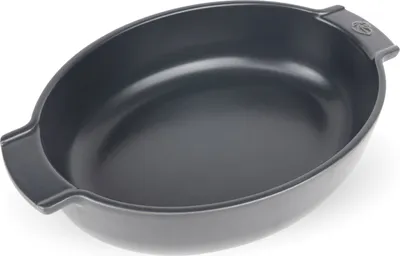 Produktbild von PEUGEOT Keramik Auflaufform APOLLIA 31cm Oval Schiefergrau Spülmaschinenfest