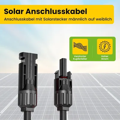 Image de Câble de connexion solaire Offgridtec, 1,5 m, 6 mm², connecteur solaire mâle vers femelle