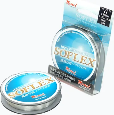 Obrázok produktu pre Momoi Soflex Fluorocarbon Spinning Line Clear JMO-39-99-011