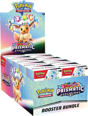 Produktbild von Pokémon Scarlet & Violet Prismatic Evolutions Booster Bundle Display Englisch