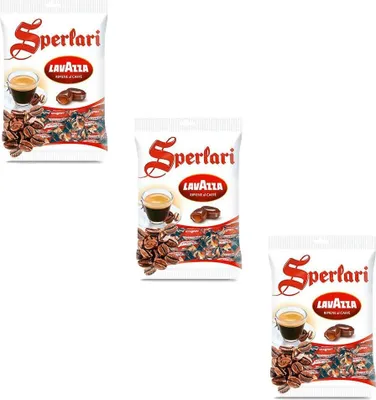 Produktbild von 3x Sperlari Lavazza mit Kaffee gefüllt Geschmack italien 175g Beutel