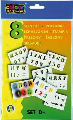Produktbild von Schablonen für Blasmarker 9996 Centropen - D / Buchstaben