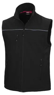 Zdjęcie produktu dla Kamizelka robocza softshell NITRAS Motion TEX Light - Lekka męska kamizelka softshell czarna XS