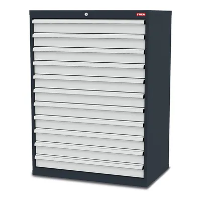 Produktbild von STIER Schubladenschrank mit 11 Schubladen BxTxH 900x575x1220 mm