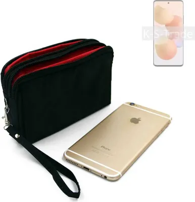 Produktbild von K-S-Trade Schutz Hülle Handy Hülle kompatibel mit Xiaomi Civi Gürteltasche Travelbag Handytasche mit Zusatzfächern, schwarz