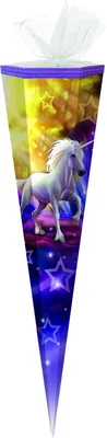Produktbild von Schultüte / Zuckertüte / 85cm / eckig / "Magic Einhorn"