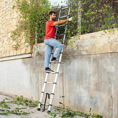 Produktbild von InnovaGoods Aluminium-Teleskopleiter 3,2 m - 10 Stufen bis zu 150 kg