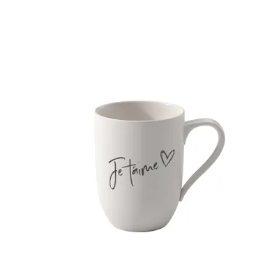 Immagine prodotto di Statement Becher mit Henkel Je t'aime 115 x 80 x 104 mm, 290 ml | Villeroy & Boch | Art.-Nr. 1016219672 | EAN 4003686431133
