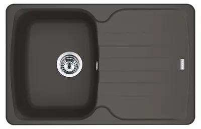 Zdjęcie produktu dla Zlewozmywak FRANKE ANTEA AZG 611-78 w kolorze SILVER GREY z pokrętłem mimośrodowym chrom / rozmiar wycięcia 760 x 480 mm R27 / zlewozmywak granitowy
