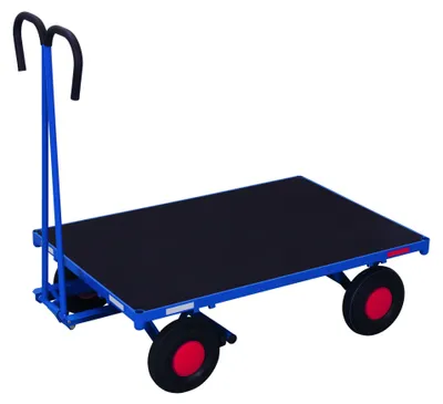 Produktbild von VARIOfit Handpritschenwagen ohne Bordwand Luftbereifung 1.000 x 700 mm Traglast 700 kg