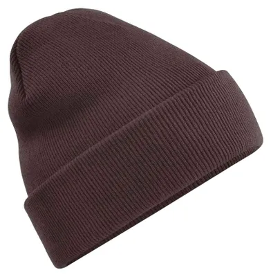 Image de Bonnet tricoté unie Beechfield pour adultes FK1482 (taille unique) (chocolat)