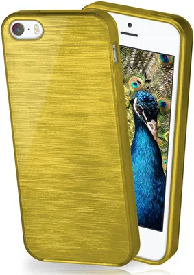 Produktbild von moex® Brushed Case kompatibel mit iPhone 5s / 5 / SE (2016) - Hülle aus Silikon, Oliv