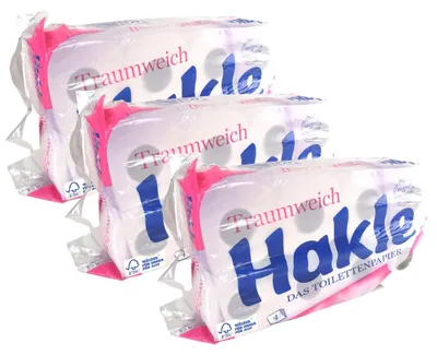 Produktbild von Toilettenpapier "Traumweich" weiß 4-lagig Sparset á 8 Rollen Klopapier