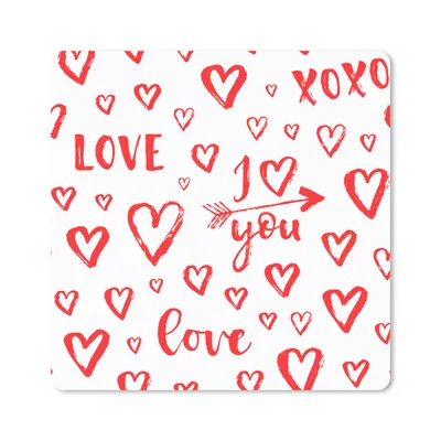 Produktbild von MuchoWow® Mauspad Mousepad Liebe - Geschenk der Liebe 20x20 cm - Mousepads - Maus Mat - Pad - Mausunterlage - Desk Mat - Bureauartikeln