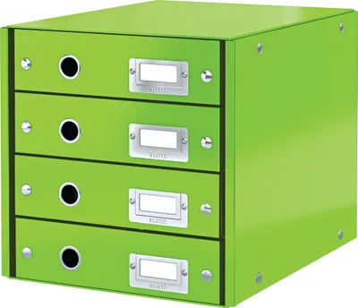 Immagine prodotto di LEITZ 6049-00-54 Cassettiera LEITZ Click & Store WOW, 4 cassetti, verde