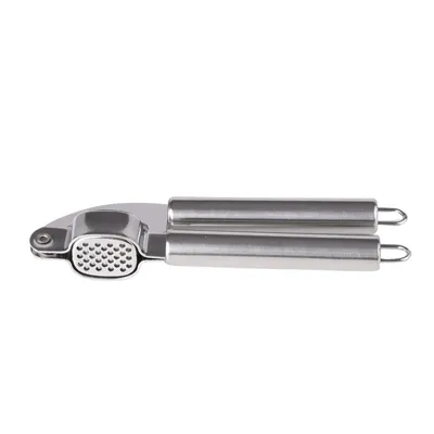 Produktbild von Knoblauchpresse aus Edelstahl – Robuste Knoblauchpresse mit ergonomischen Griffen