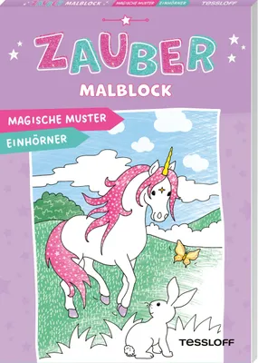 Produktbild von Zaubermalblock. Magische Muster. Einhörner