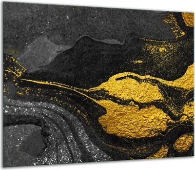 Produktbild von Herdabdeckplatten Glaskeramikkochfeld-Abdeckung Spritzschutz Glas 60x52cm Marmor