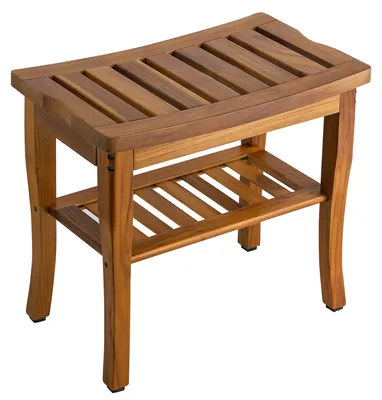 Immagine prodotto di Panca doccia in legno di teak con superficie antiscivolo