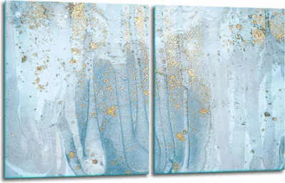 Produktbild von Herdabdeckplatten 2x40x52 Glaskeramikkochfeld 2-Teilig Glas Spritzschutz Marmor