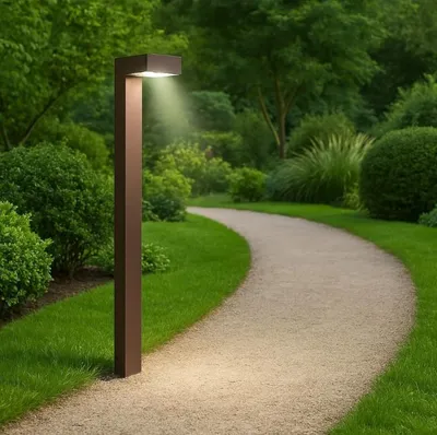 Produktbild von Ideal Lux Gartenpfostenleuchte LED 3000K Kaffeebraun IP65 SIRIO 365428