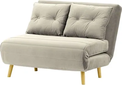 Produktbild von SLF24 - Ausklappbaresofa Flic 103 cm - hellgrau - Velluto 15