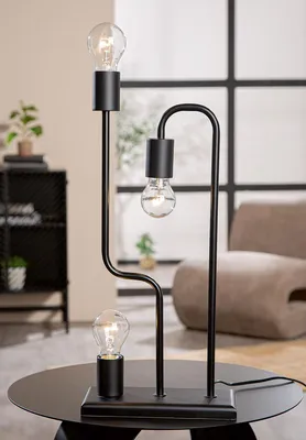 Zdjęcie produktu dla Gilde Tischleuchte, "Trio", Metall, schwarz, VE 1, L. 11.5 cm, B. 24 cm, H. 53.5 cm 59771 4063387597712