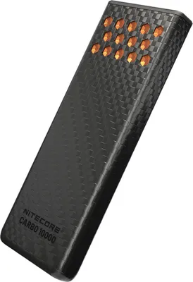 Zdjęcie produktu dla Nitecore CARBO10000G2ORA, 10000 mAh, Litowo-jonowa (Li-Ion), 3,88 V, 30 W, Czarny, Pomarańczowy