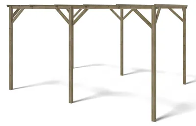 Produktbild von Carport Garagendach 3x4 m - 12 m2