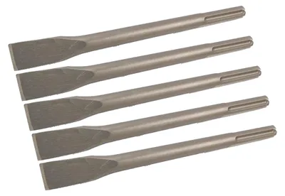 Produktbild von MATRIX Flachmeissel 5Stk 28cm Gesamtlänge 18 mm Durchmesser für EDH 1050 SDS Max