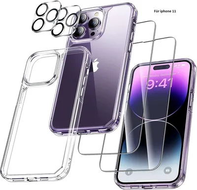 Produktbild von Handyhülle Hülle für iPhone 11 2X Panzerglas 1X kameraschutz