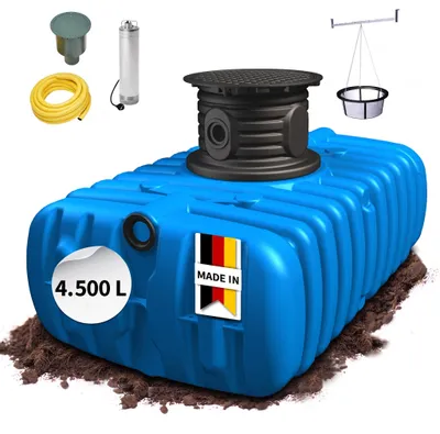 Productafbeelding van 4rain FLAT S vlaktank-pakket 4500 L Tuin-Comfort, AI-gegenereerde afbeelding