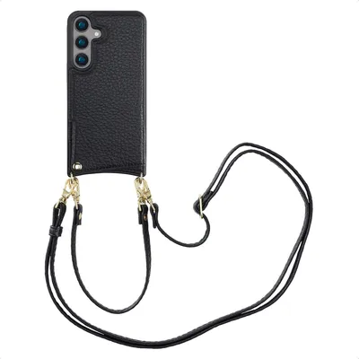 Immagine prodotto di Selencia Nova Custodia per cellulare con cordino e porta carte Samsung Galaxy S24 - Nero