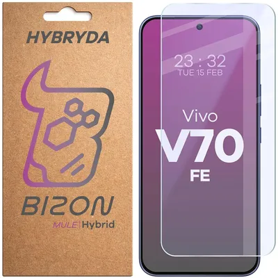 Produktbild von Flexibles Hybridglas für Vivo V70 FE 5G, Bizon Hybrid Mule