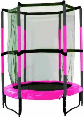 Produktbild von Best Sporting Indoor Trampolin Kids I Trampolin Indoor Kinder mit Ø 140 cm I hochwertiges Indoor Trampolin Kinder in blau-grün I stabiles Indoor Kinder-Trampolin