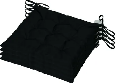 Produktbild von AMPO Sitzkissen Stuhlauflage Stuhlkissen Auflage 4er Set Kissen Sitzpolster 36x36 cm