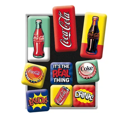 Produktbild von Nostalgic-Art - 9tlg. Magnetset - Coca Cola Pop Art