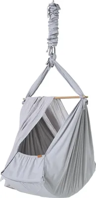 Produktbild von Membantu Premium baby hammock, Hängematte mit Rahmen, 15 kg, 1 Person(en), Grau, Holz, 2,7 kg