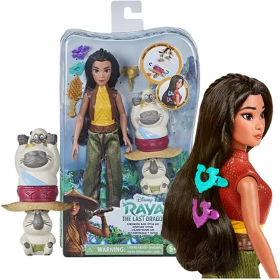 Produktbild von Hasbro Der letzte Drache Puppe Raya Haar-Styling-Set E9469