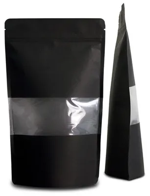 Produktbild von Klimatrale Standbeutel Kraftpapier 1000ml Schwarz