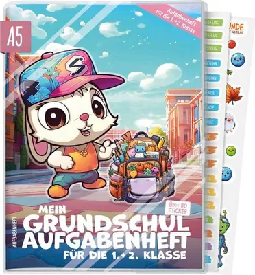 Produktbild von Mein Grundschul-Aufgabenheft 1. und 2. Klasse A5 sort.(4)